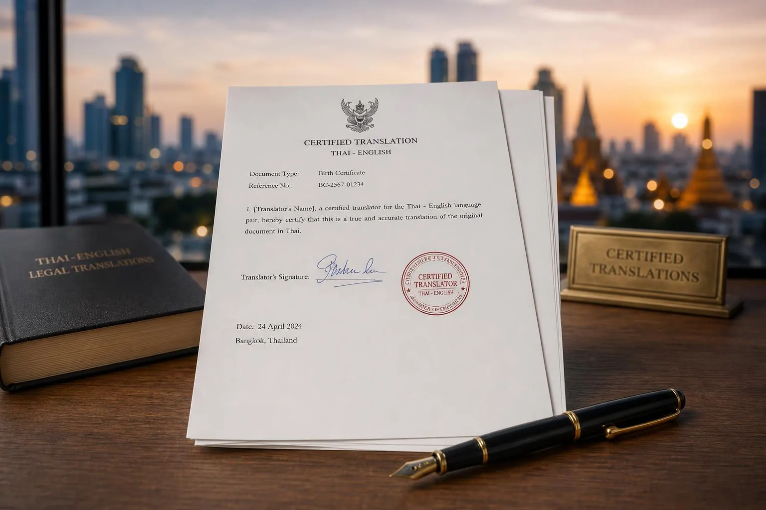 translation case — ภาพประกอบบริการ translation ของ NYC Legal & Notary Services