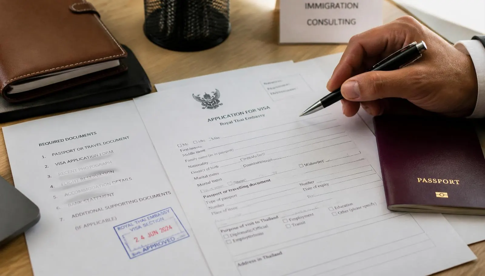 visa thai country — ภาพประกอบบริการ visa ของ NYC Legal & Notary Services